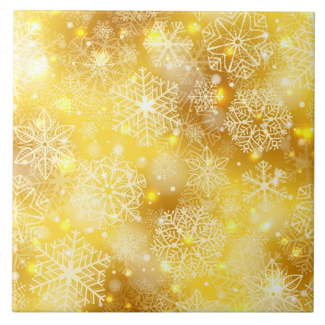 Flocos de neve no ouro (Frente)