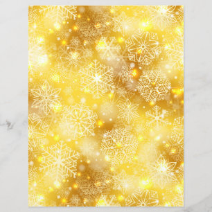 Flocos de neve no ouro