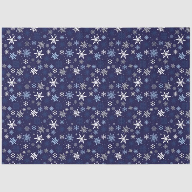 Flocos de neve Papel tecidular (Frente )