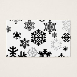 Flocos de neve preto e branco