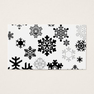 Flocos de neve preto e branco