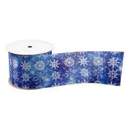 Flocos de neve repetida com neve azul