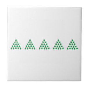 Flocos de neve verdes de Natal Estrelas Árvore, B