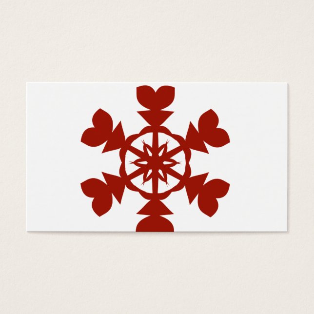 Flocos de neve vermelhos (Frente)