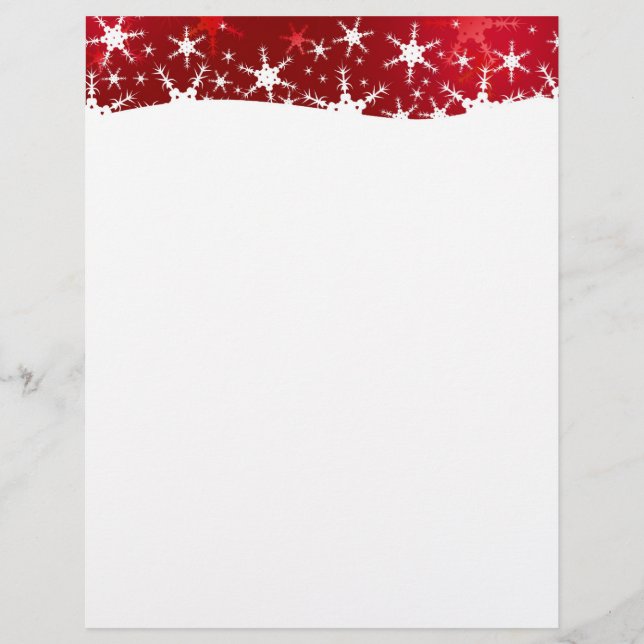 Flocos de Neve Vermelhos de Natal (Frente)