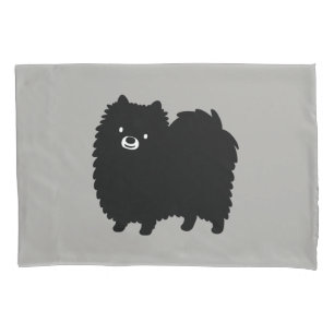 Floffy Black Pomeranian   Cachorro de Cartoon