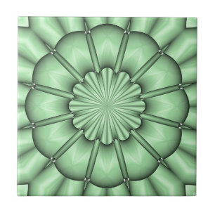 Flor abstrato em verde-claro