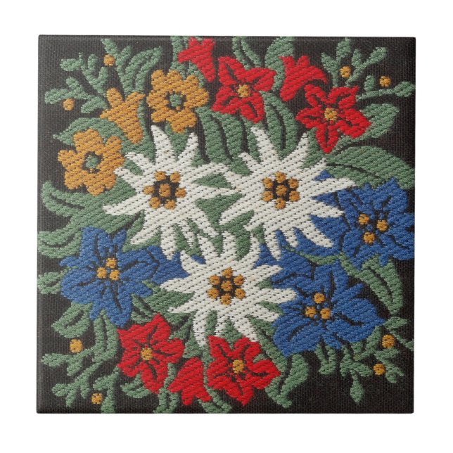 Flor alpino suíço Edelweiss (Frente)