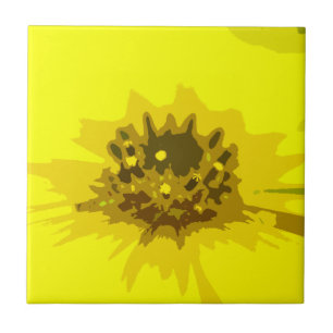Flor Amarelo-Amarelo vívido por Abstrato bonito