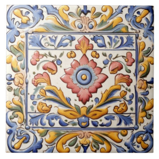 Flor Amarelo-Cor-de-rosa-ornamentado