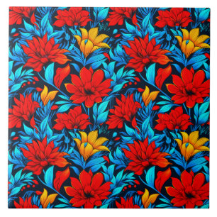 Flor Amarelo Floral Padrão-13075