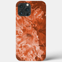 Flor ampliada com alivio leve, salmão castanho