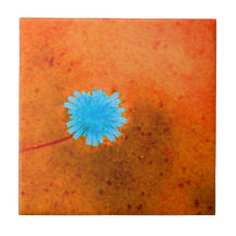 Flor Azul Clara Solitária