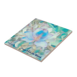Flor Azul Pastel