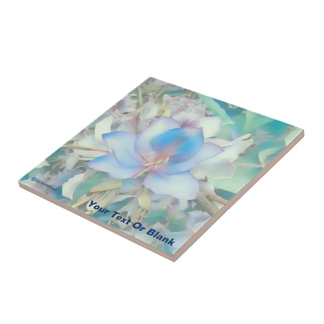 Flor Azul Pastel (Lateral)