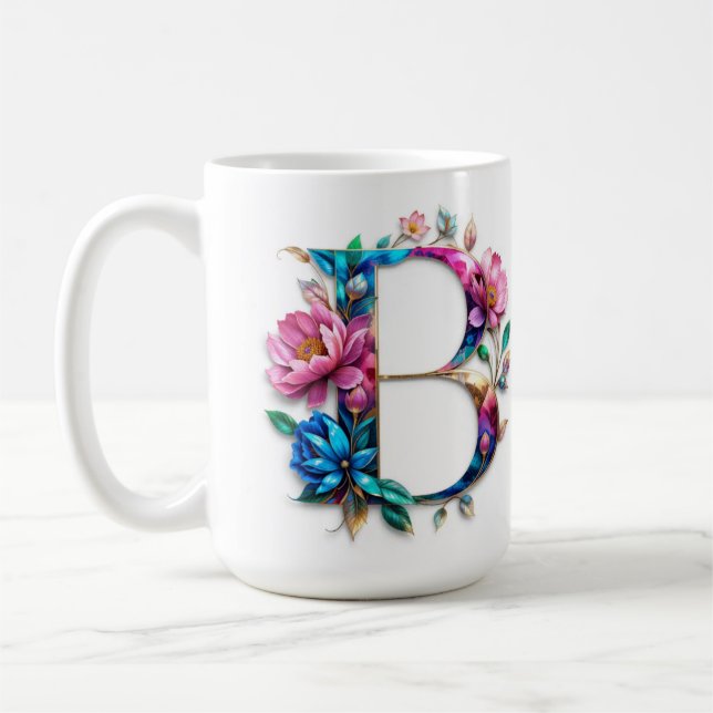 Flor B - caneca de café (Esquerda)