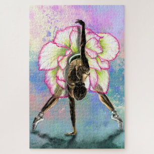 Flor Ballerina Balé Dancer Jigsee Quebra-cabeça