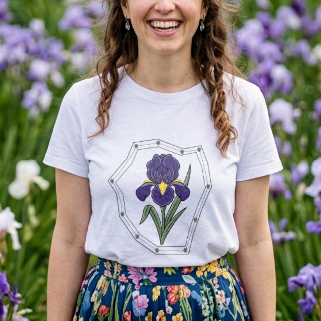 Flor Botânica de Íris Roxa (Criador carregado)
