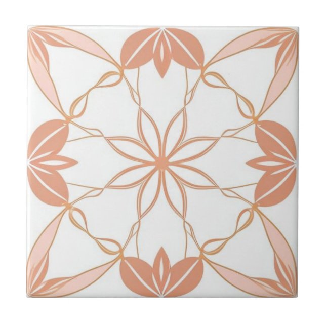 Flor branca, ouro e rosa (Frente)
