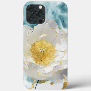 Flor Branca Simples E Elegante, Lúxia Dourada