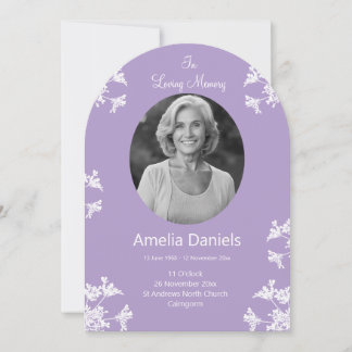 Flor Branco No Cartão Funeral De Memória De Amor