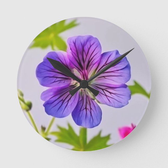 FLOR BRILHANTE. Relógio de Parede em AcrílicoWall  (Frente)