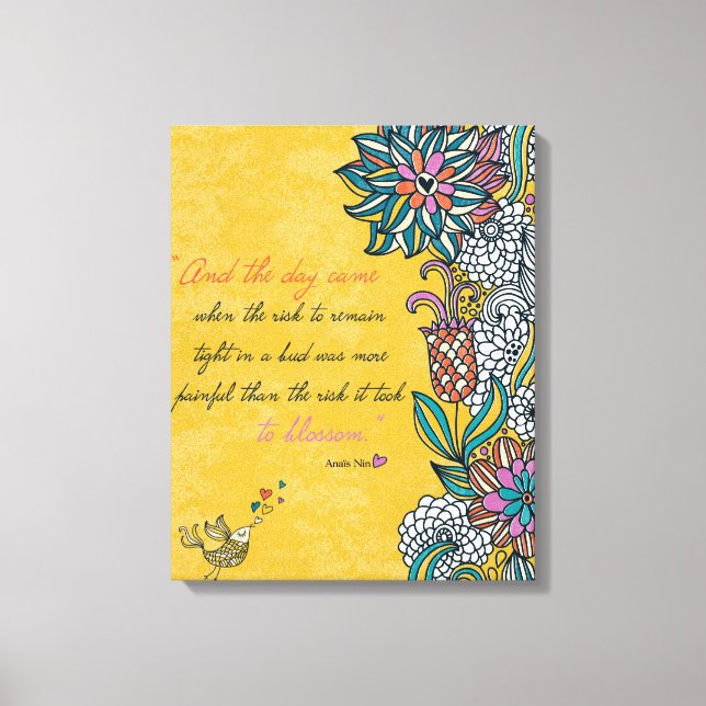 Flor - Canvas Anais Nin (Frente)