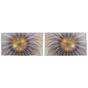 Flor Colorida Luminosa, Fractal Moderno Abstrato