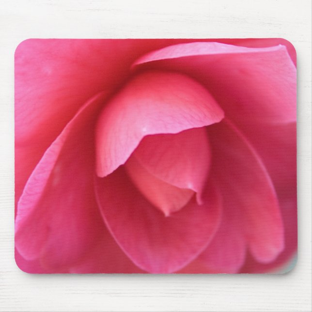 Flor cor-de-rosa Mousepad (Frente)