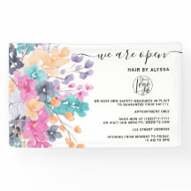 Flor cor-de-rosa-rosa-água floral Estamos abertos