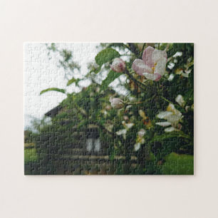 Flor criadora, quebra-cabeça de pintura com foto d