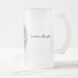 Flor da caneca do fosco da vida 16 onças