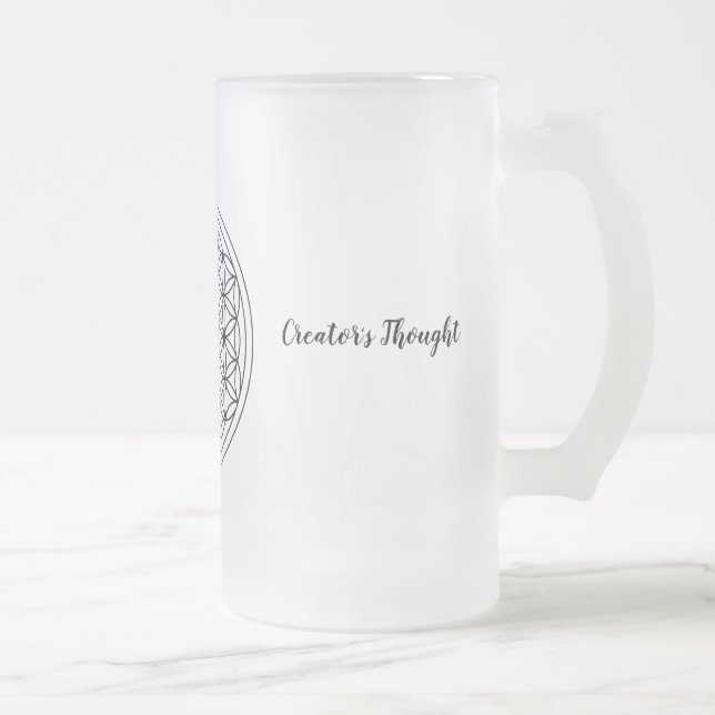 Flor da caneca do fosco da vida 16 onças (Direita)