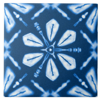Flor da Estrela Azul Shibori