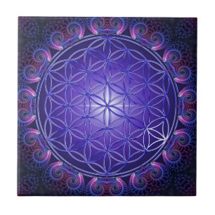 FLOR DA VIDA / Blume des Lebens Mandala I Square