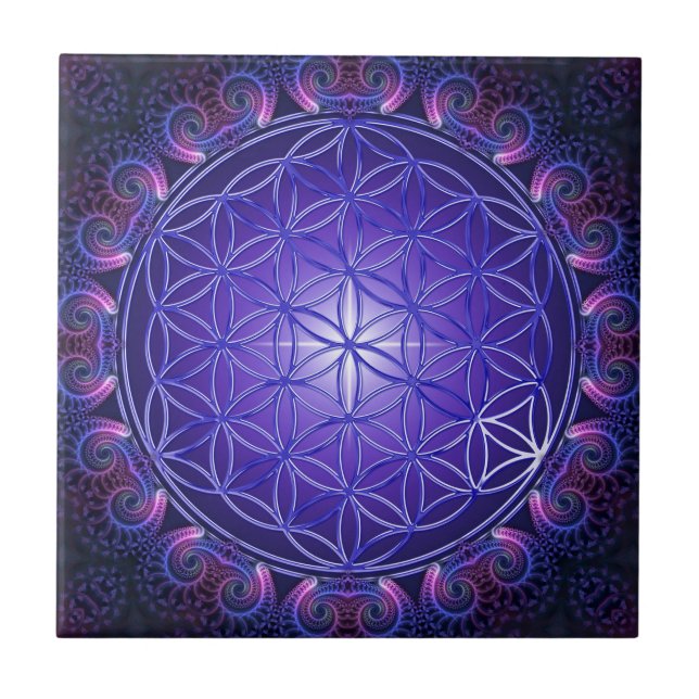 FLOR DA VIDA / Blume des Lebens Mandala I Square (Frente)