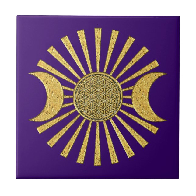 Flor da vida com lua (Frente)
