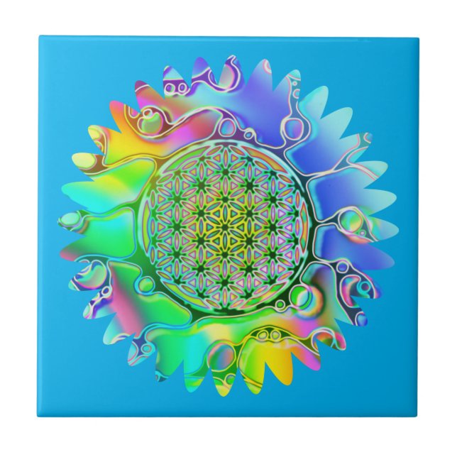 Flor da Vida - Flor Geométrica 5 (Frente)