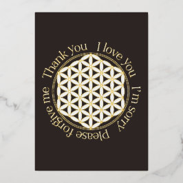 Flor da vida Ho'oponopono Black & White