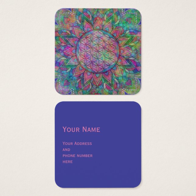 Flor Da Vida - Indígena Mandala 7c (Frente & Verso)