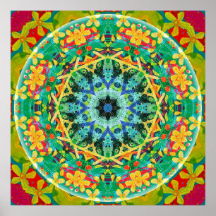 Flor da vida Mandala 10 Poster