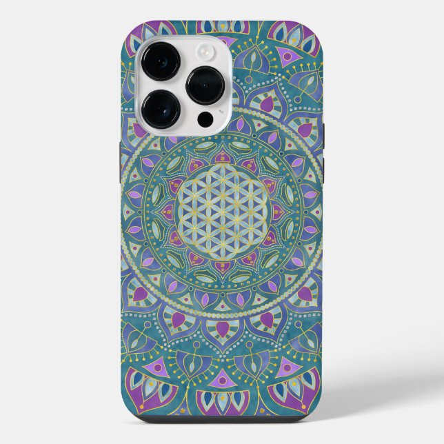 Flor da Vida - Mandala Estilo Índia 1 (Verso)