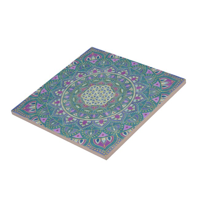 Flor da Vida - Mandala Estilo Índia 1 (Lateral)