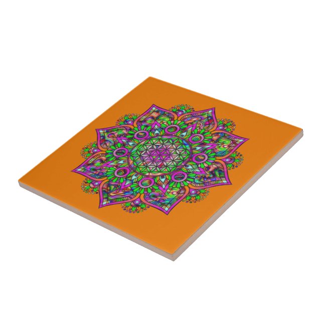 Flor da Vida - Mandala Indiana 1 (Lateral)