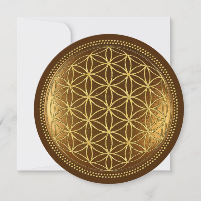FLOR DA VIDA - Medalha de Geometria Sagrada 1 (Frente)