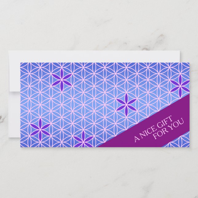 FLOR DA VIDA - padrão rosa violeta (Frente)