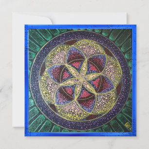 Flor da vida pintada - mandala de arte sagrada