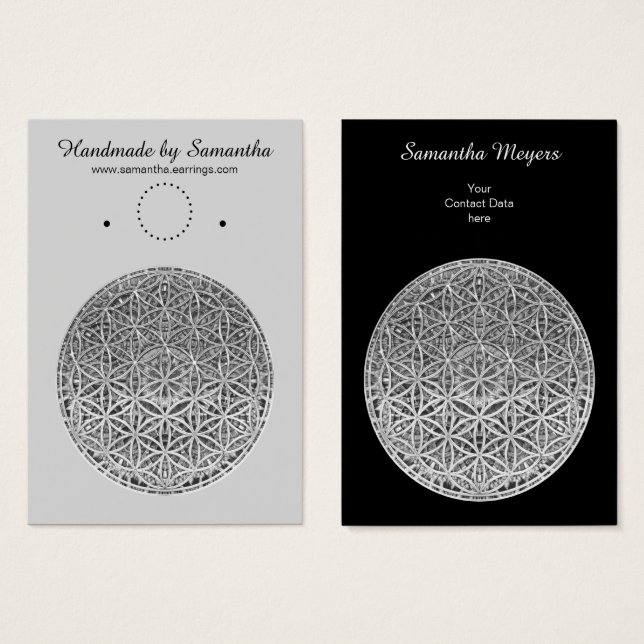 FLOR DA VIDA - Prata Medal (Frente & Verso)