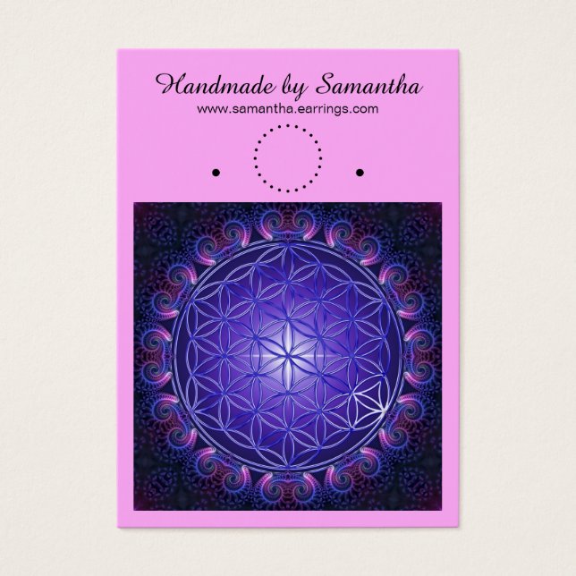 Flor Da Vida - Quadrado Fractal Mandala I (Frente)