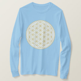 Flor da Vida Sagrada Geometria Camisa de Mulher